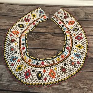 Beaded checker necklace